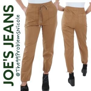 Joe's Brown Jogger Pants with Ankle Zippers